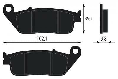 Pastiglie freno FM organiche stradali Cagiva Honda Triumph