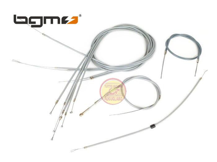 Kit serie cavi trasmissioni grigie BGM Vespa PE PX 125-150-200 fino al 1983