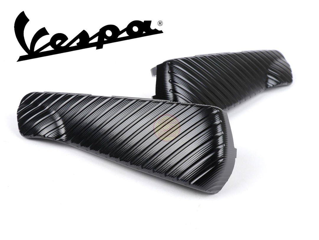 Coppia pedali poggiapiedi neri passeggero Vespa GTV GTS SUPER SPORT 125 250 300