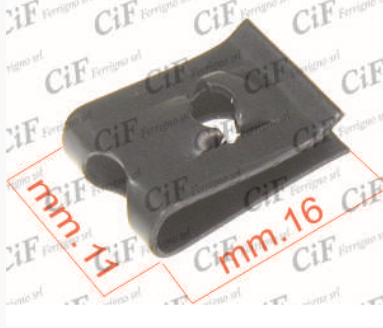 Piastrina per vite autofilettante 11X16mm