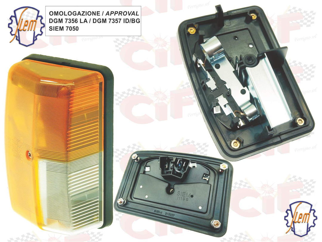 Fanale freccia anteriore destra Siem Piaggio Ape MP P501 P601 P601V 220