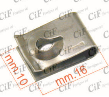 Piastrina per vite autofilettante 10X16mm