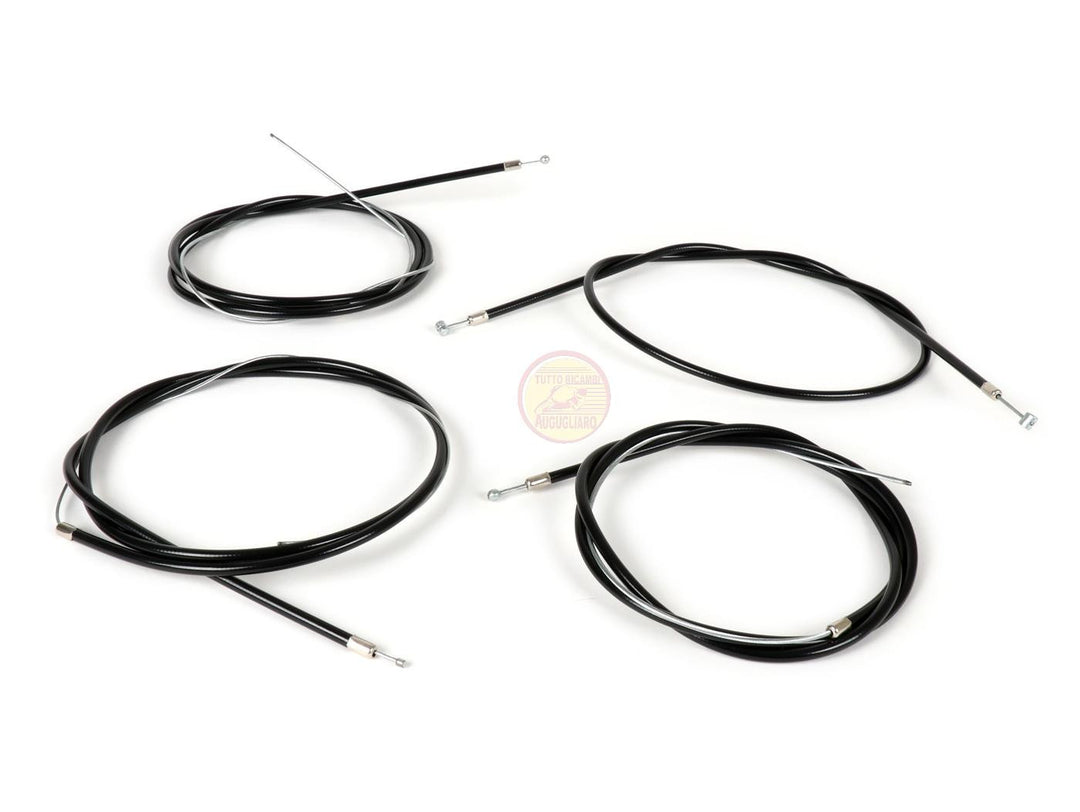 Kit cavi trasmissioni con guaina nera Piaggio Ciao P PX PXV PV 50