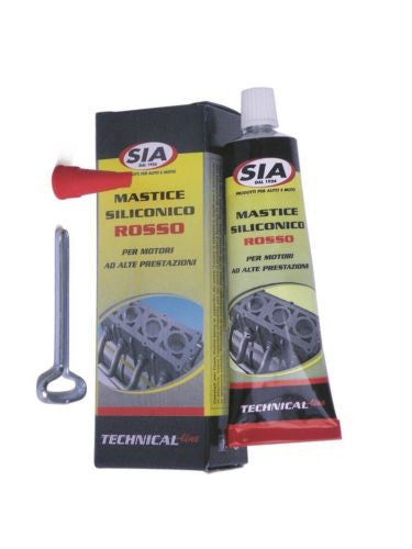 Mastice silicone rosso SIA per guarnizioni carter motori