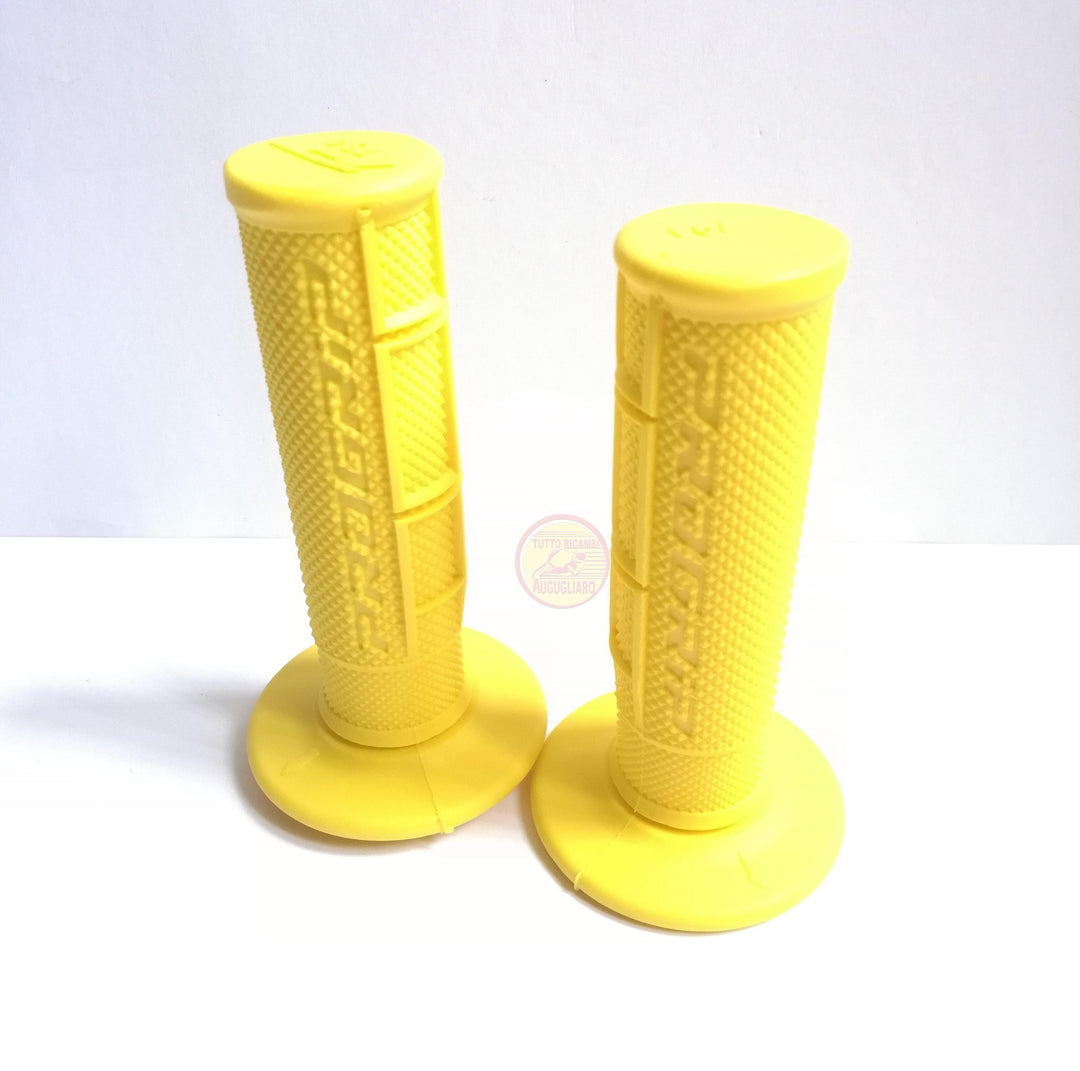 Coppia manopole gialle Progrip Moto Motocross Enduro 22/25mm