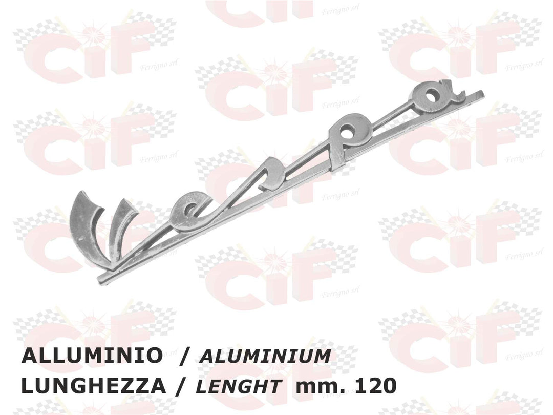 TARGHETTA FREGIO STEMMA ALLUMINIO POSTERIORE PER PIAGGIO VESPA 50 L - Foto 5