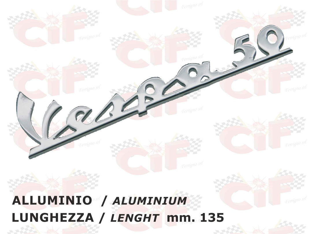 Targhetta scudo anteriore "Vespa 50"
