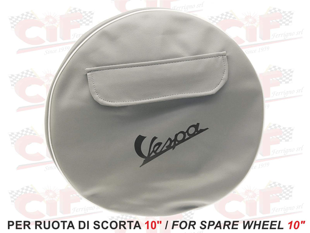 Copriruota di scorta grigio universale per Vespa con ruota da 10