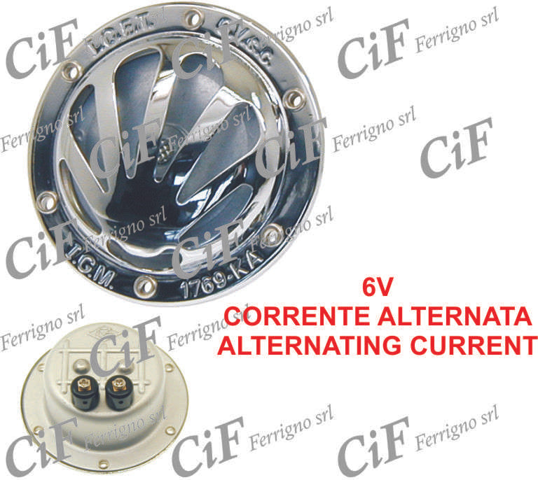 Clacson 6V corrente alternata Vespa 150 senza batteria