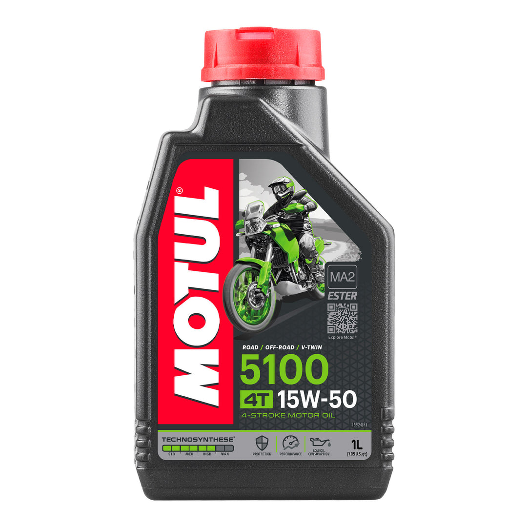 Olio motul 5100 15W50 semi sintetico per motori 4 Tempi